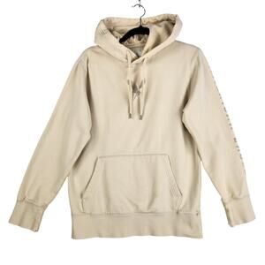 American Eagle WMNS Super Soft Hoodie XS Cream Eagle Graphic Pullover Sweatshirt